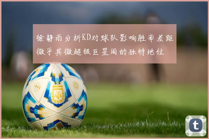 徐静雨分析KD对球队影响胜率差距微乎其微超级巨星间的独特地位
